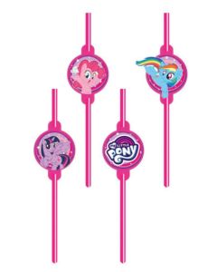 Amscan Drinking Straws 8-Pack-My Little Pony (Diversen) Nieuw