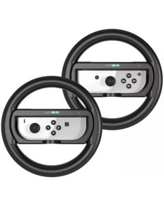 JYS Nintendo Switch Steering Wheel & Comfort Grip Pair-Zwart (NSW) Nieuw