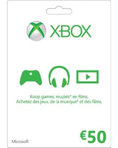 Xbox Live Gift Card-50 Euro (Diversen) Nieuw