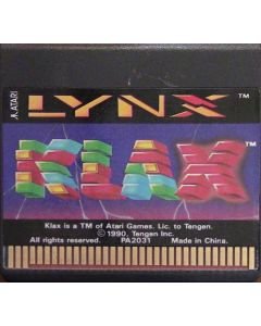 Klax-Kale Cassette (Atari Lynx) Gebruikt