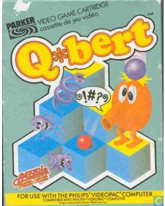 Parker Videopac Q*bert-Excl. Handleiding (Philips Videopac) Gebruikt