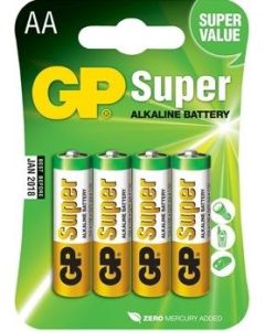 Batterij GP Super Alkaline AA-4 Stuks (Diversen) Nieuw