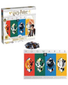 Winning Moves Harry Potter Hogwarts House Crest Puzzel-500 Pieces (Diversen) Nieuw