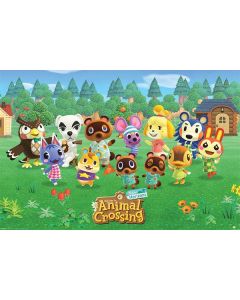 Hole in the Wall Animal Crossing Maxi Poster-New Horizons Line Up (Diversen) Nieuw