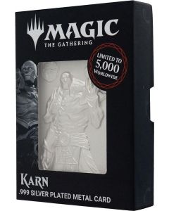 FaNaTtiK Magic the Gathering Limited Edition .999 Silver Plated Metal Card-Karn (Diversen) Nieuw