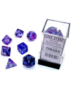 Chessex Mini Polyhedral 7 Dice Set-Nebula (Diversen) Nieuw