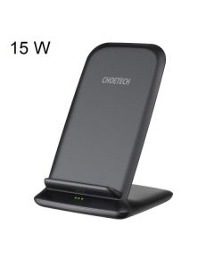 Choetech Qi 15W Wireless Charging Phone Stand-Zwart (Phones) Nieuw