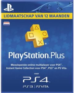 PlayStation Plus Abonnement-12 Maanden (Diversen) Nieuw