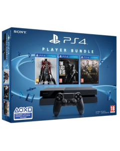 Sony PlayStation 4 500GB Pack-Incl. Bloodborne, The Last of Us Remastered & The Order 1886 (PlayStation 4) Nieuw