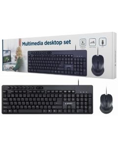 Gembird QWERTY Multimedia Desktop Set-Zwart (PC) Nieuw