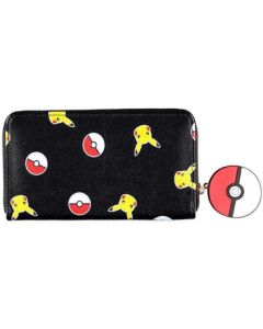 Difuzed Pokémon Female Zip Wallet-Pikachu & Poké Ball AOP (Diversen) Nieuw