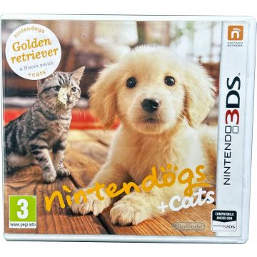 Nintendogs + Cats Golden Retriever-Italiaans (3DS) Gebruikt