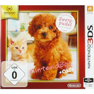 Nintendogs + Cats Golden Retriever & New Friends-Nintendo Selects Duits (3DS) Gebruikt