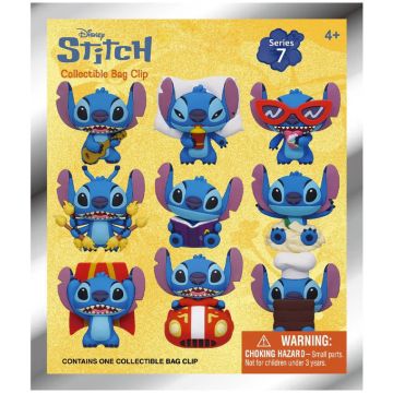 Monogram Int. Lilo & Stitch Collectable 3D Foam Figure Bag Clip Blinde Verpakking-Series 7 (Diversen) Nieuw
