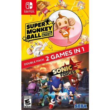 Super Monkey Ball Banana Blitz HD & Sonic Forces Double Pack-Amerikaans (Switch) Nieuw