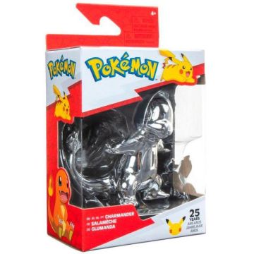 Jazwares Pokémon 25th Anniversary Silver Figure-Charmander (Diversen) Nieuw