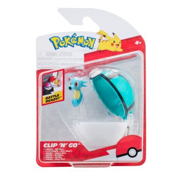 Jazwares Pokémon Clip 'N' Go Figure Pack-Horsea + Net Ball (Diversen) Nieuw