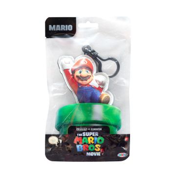 Jakks Pacific The Super Mario Bros. Movie Pluche Sleutelhanger-Mario (Diversen) Nieuw