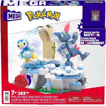 Mattel Mega Construx Pokémon Building Set-Piplup and Sneasel's Snow Day (Diversen) Nieuw