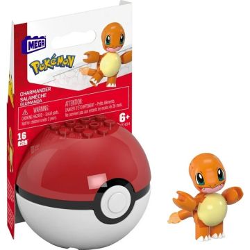 Mattel Mega Construx Pokémon Poké Ball Building Set-Charmander (Diversen) Nieuw