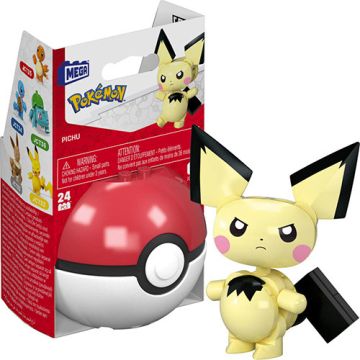 Mattel Mega Construx Pokémon Poké Ball Building Set-Pichu (Diversen) Nieuw