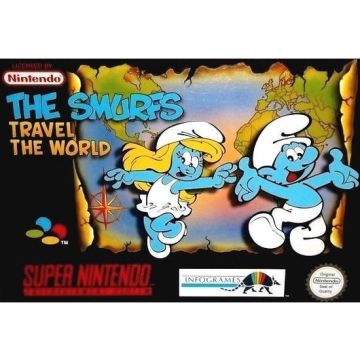The Smurfs Travel the World-Standaard (SNES) Gebruikt