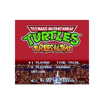 Teenage Mutant Hero Turtles IV Turtles in Time-Kale Cassette (SNES) Gebruikt