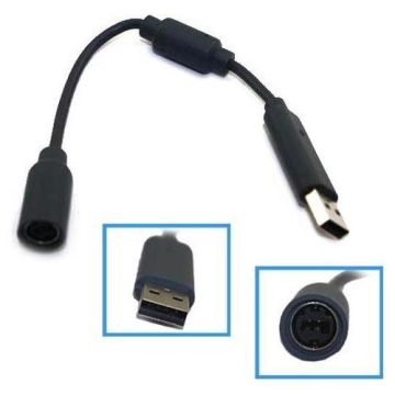 Microsoft Breakaway Kabel-Zwart (Xbox 360) Gebruikt