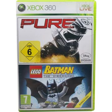 Pure + LEGO Batman The Videogame-Standaard (Xbox 360) Gebruikt