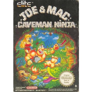 Joe & Mac Caveman Ninja-Standaard (NES) Gebruikt