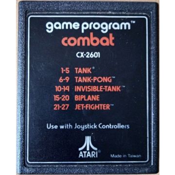 Combat-Kale Cassette (Atari 2600) Gebruikt