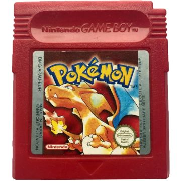 Pokémon Red Version-Kale Cassette (Game Boy) Gebruikt