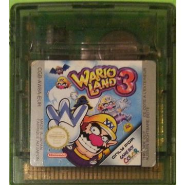 Wario Land 3-Kale Cassette (GBC) Gebruikt
