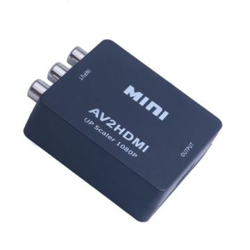 Merkloos HD Video Converter AV naar HDMI AV2HDMI-Zwart (Diversen) Nieuw