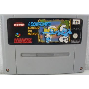 The Smurfs Travel the World-Kale Cassette (SNES) Gebruikt