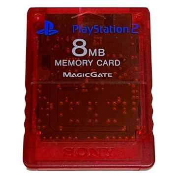 Sony Memory Card 8MB-Rood/Transparant (PlayStation 2) Gebruikt