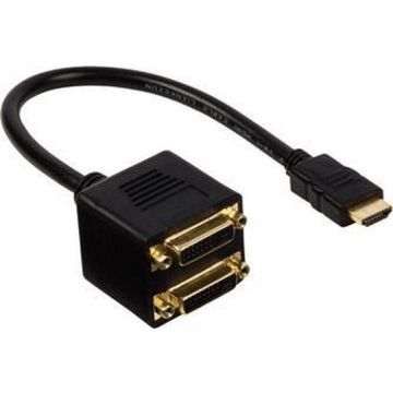Merkloos HDMI Naar 2x DVI Converter-Standaard (Diversen) Gebruikt