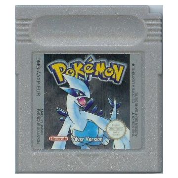 Pokémon Silver Version-Kale Cassette (GBC) Gebruikt