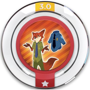 Disney Infinity 3.0 Power Disc Zootopia-Officer Wilde (Diversen) Gebruikt