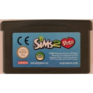 De Sims 2 Huisdieren-Kale Cassette (GBA) Gebruikt