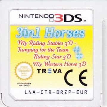 3in1 Horses-Kale Cassette (3DS) Gebruikt