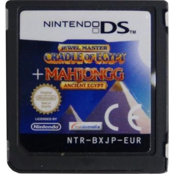 Jewel Master Cradle of Egypt + Mahjongg Ancient Egypt-Kale Cassette (NDS) Gebruikt