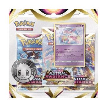 Pokémon TCG Sword & Shield Astral Radiance 3 Booster Blister-Sylveon (Diversen) Nieuw
