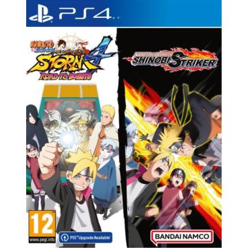 Naruto Shippuden Ultimate Ninja Storm 4 + Naruto to Boruto Shinobi Striker-Standaard (PlayStation 4) Gebruikt
