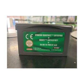 SpongeBob SquarePants SuperSponge / Rugrats / Tak-Kale Cassette (GBA) Gebruikt
