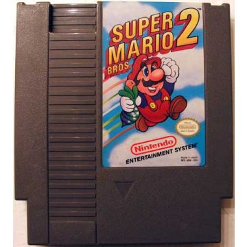 Super Mario Bros. 2-Kale Cassette (NES) Gebruikt