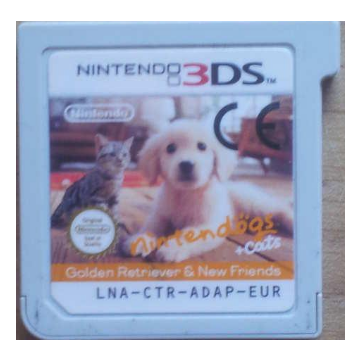 Nintendogs + Cats Golden Retriever-Kale Cassette (3DS) Gebruikt