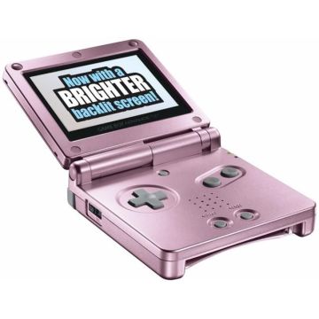 Nintendo Game Boy Advance SP Backlit AGS 101-Metalic Roze (GBA) Gebruikt