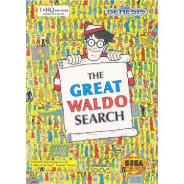 The Great Waldo Search-Excl. Handleiding Amerikaans (Sega Mega Drive) Gebruikt