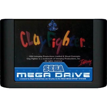 ClayFighter-Kale Cassette (Sega Mega Drive) Gebruikt